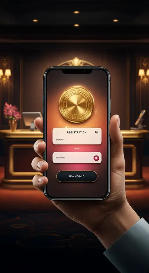 Een Vipzino Casino KYC-verificatie scherm op een smartphone, met een identiteitsbewijs en adresbewijs klaar om te uploaden voor snelle goedkeuring.